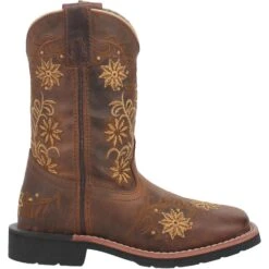 Dan Post Children's Gardenia Floral Honey Brown Leather Boots DPC2942 9 Dan Post Children's Gardenia Floral Honey Brown Leather Boots DPC2942 -Wildwest Boot Store 01 DPC2942 BG8 big 7413541e 72d4 4dc5 a041 c9ffa3ccb687
