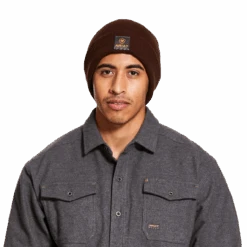 AriatÂ® Men's Rebar Work Brown Insulated Watch Cap Beanie 10027795 (Brown)