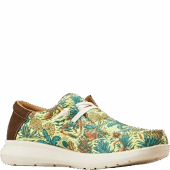 Ariat Men's Hilo Sendero Yellow Mojave Print Slip On Shoes 10047457