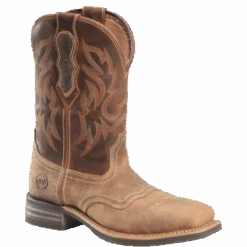 Double H Men's 11" Dark Brown Wide Roper Toe Western Boots DH4160