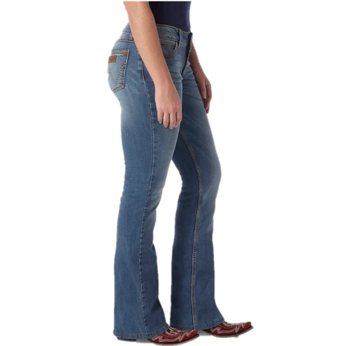 Wrangler® Ladies Retro Mae Mid Rise Medium Wash Bootcut Jeans 09MWZKM 2 Wrangler® Ladies Retro Mae Mid Rise Medium Wash Bootcut Jeans 09MWZKM - Image 2