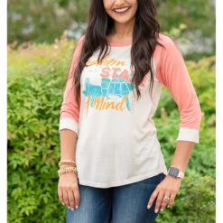 Southern Grace Ladies Southern State Of Mind Graphic T-Shirt 8103