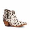 Ariat Ladies Dixon Brown & White Cowhide Ankle Bootie 10033882