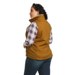 Ariat Ladies REAL Outlaw Kelp Forest Full Zip Vest 10037452 -Wildwest Boot Store 10037452 back plus