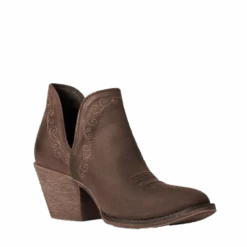 Ariat Ladies Encore Weathered Brown Western Bootie 10038480