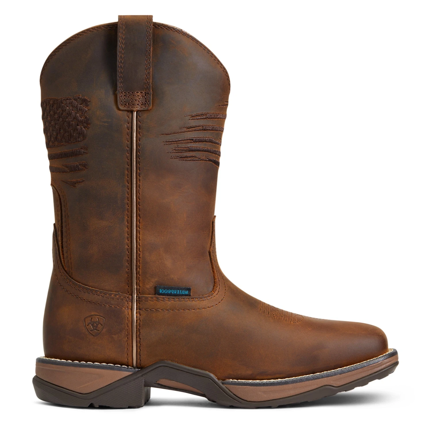 Ariat Ladies Anthem Patriot Waterproof Brown Square Toe Boots 10040369 4 Ariat Ladies Anthem Patriot Waterproof Brown Square Toe Boots 10040369 - Image 4