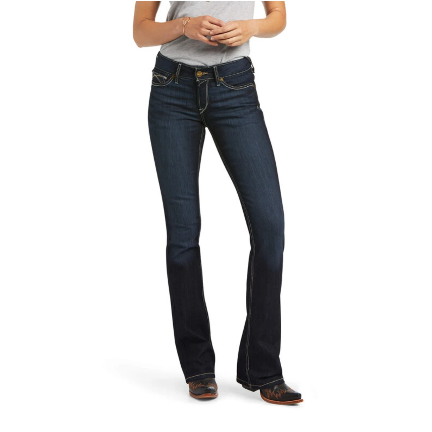 Ariat® Ladies Contessa R.E.A.L.™ Boot Cut Denim Jeans 10040800 2 Ariat® Ladies Contessa R.E.A.L.™ Boot Cut Denim Jeans 10040800 - Image 2