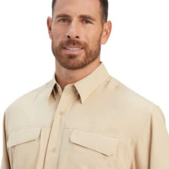 Ariat® Men's VentTEK™ Outbound Humus Button Down Shirt 10041121 7 Ariat® Men's VentTEK™ Outbound Humus Button Down Shirt 10041121 -Wildwest Boot Store 10041121 01