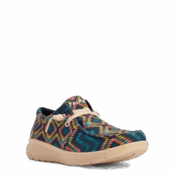 Ariat Men's Hilo Stretch Lace Blue Aztec Slip On Shoes 10042502