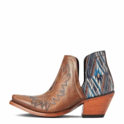 Ariat Ladies Dixon Chimayo New Mexico Fiery Tan Booties 10042579 -Wildwest Boot Store 10042579d