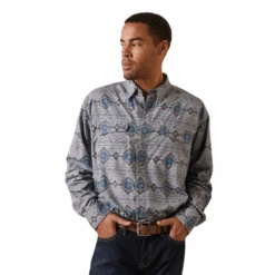 Ariat® Men's VentTEK™ Outbound Moon Mist Button Down Shirt 10043424