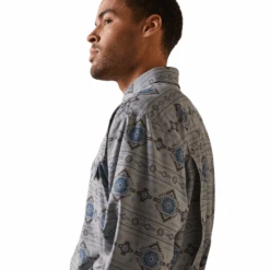 Ariat® Men's VentTEK™ Outbound Moon Mist Button Down Shirt 10043424 -Wildwest Boot Store 10043424e