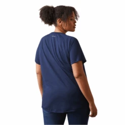 Ariat® Ladies Rebar Heat Fighter Navy Dusk T-Shirt 10043845 -Wildwest Boot Store 10043845d