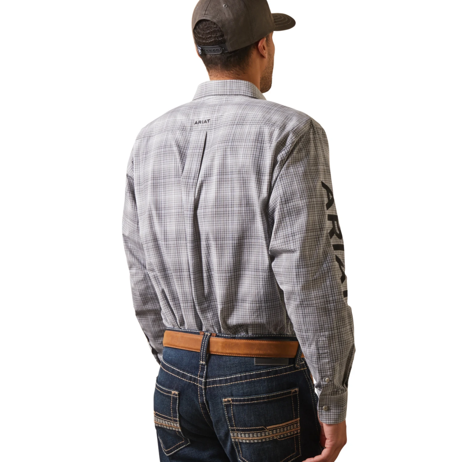 Ariat® Men's Classic Fit Team Houston Gray Button Down Shirt 10043873 2 Ariat® Men's Classic Fit Team Houston Gray Button Down Shirt 10043873 - Image 2