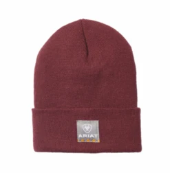 Ariat Ladies Rebar Watch Cap Cherry Stone Beanie 10046842