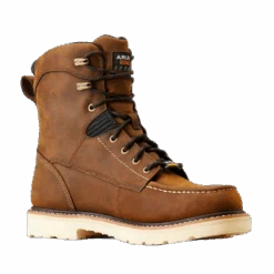 Ariat Men's Rebar Lift 8" Waterproof Distressed Brown Work Boots 10047029