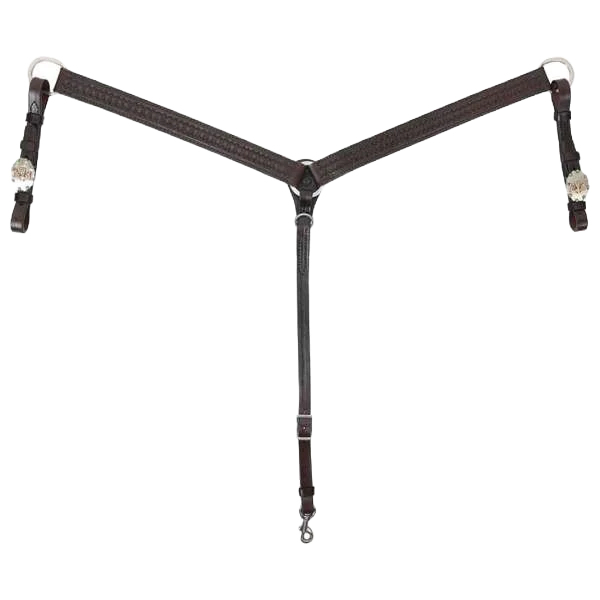 Circle Y Windsor Chocolate Breastcollar 1 Circle Y Windsor Chocolate Breastcollar