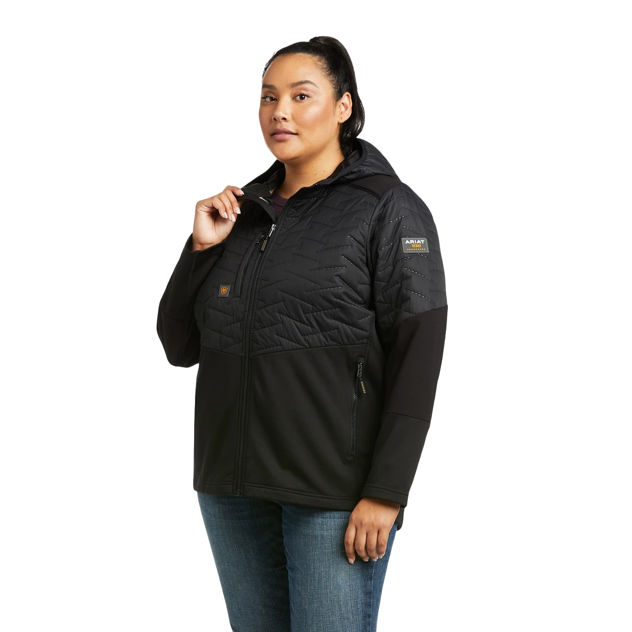 Ariat Ladies Rebar Cloud 9 Insulated Black Jacket 10037511 3 Ariat Ladies Rebar Cloud 9 Insulated Black Jacket 10037511 - Image 3