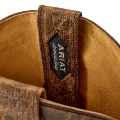 Ariat Men's Rock Ridge Saddle Brown Bison Western Boot 10063783 -Wildwest Boot Store 1280 QKBmaubOjV91sHjD