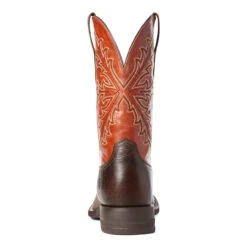 Ariat Men's Qualifier Wicker & Orange Boom Boots 10035900 -Wildwest Boot Store 1280 gPIk14Mr2Kq0
