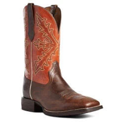 Ariat Men's Qualifier Wicker & Orange Boom Boots 10035900