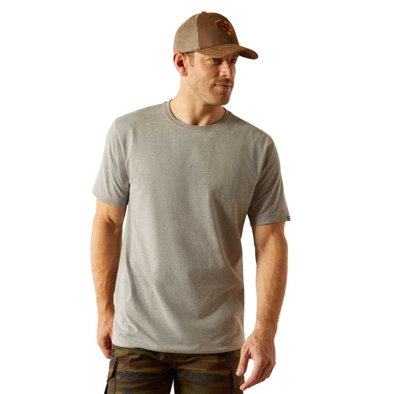 Ariat Men's Rebar Cotton Strong Standard Grey Heather T-Shirt 10054636 1 Ariat Men's Rebar Cotton Strong Standard Grey Heather T-Shirt 10054636
