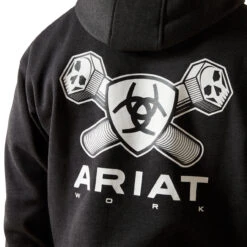 Ariat Men's Rebar Workman Charcoal Heather Bolt Hoodie 10062716 -Wildwest Boot Store 1280 wKTtvzE8BN61sUw6