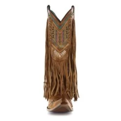 Corral Boots Corral Ladies Brown & Multicolor Crystal Fringe Snip Toe Boots C2910 -Wildwest Boot Store 12 01e16ecc 7fab 4fbd baea c582813b1be8