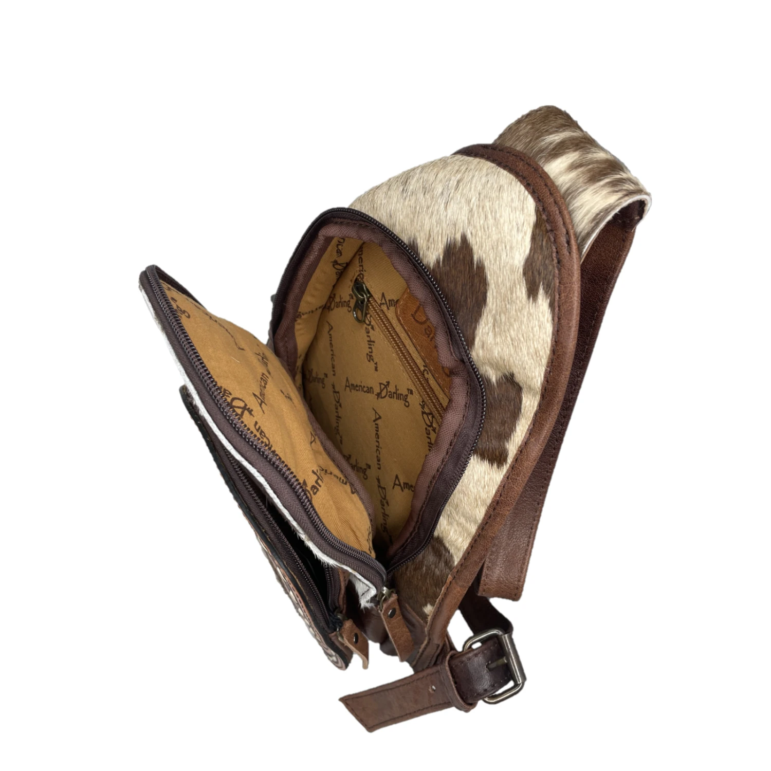 American Darling® Ladies Cowhide Sling Bag ADBG1182B 3 American Darling® Ladies Cowhide Sling Bag ADBG1182B - Image 3