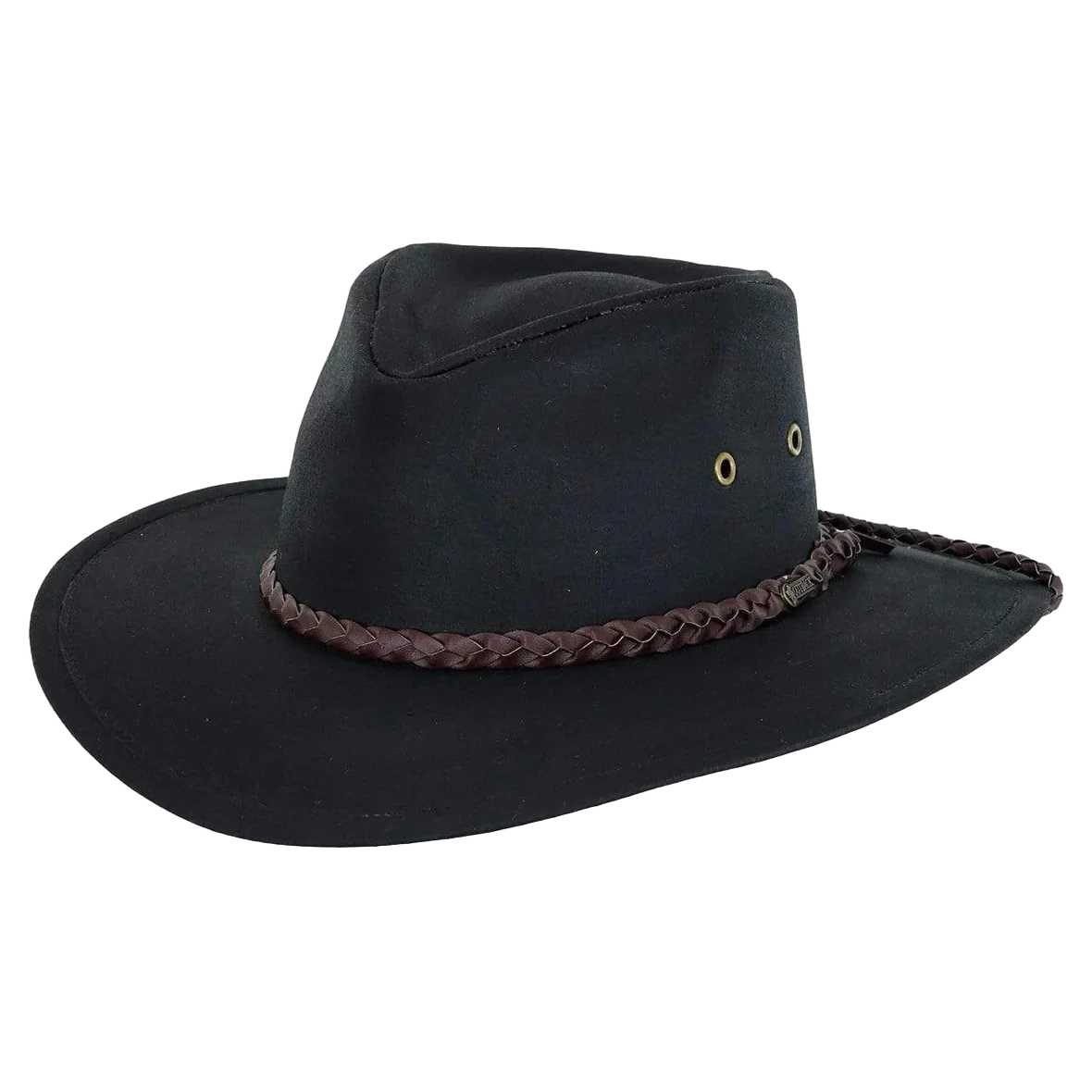 Outback Trading Grizzly Black Oilskin Hat 1486-BLK 1 Outback Trading Grizzly Black Oilskin Hat 1486-BLK