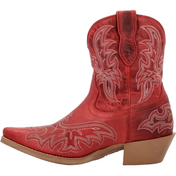 Durango Ladies OTH 8" Crimson Red Western Bootie DRD0490 4 Durango Ladies OTH 8" Crimson Red Western Bootie DRD0490 - Image 4
