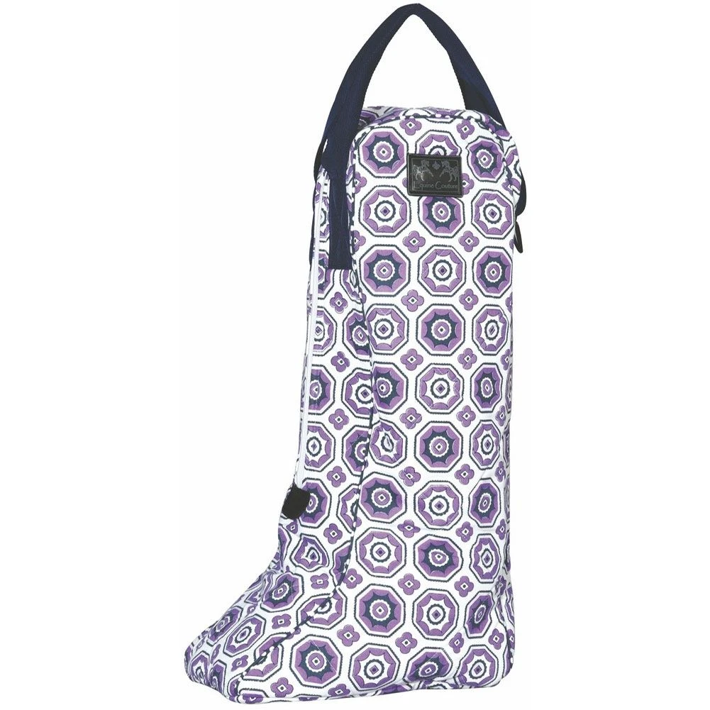 Equine Couture Kelsey Equestrian Boot Bag Purple 1 Equine Couture Kelsey Equestrian Boot Bag Purple