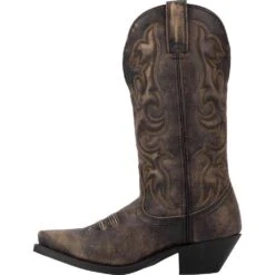Laredo Ladies Access Black/Tan Goat Wide Calf Western Boot 51079 11 Laredo Ladies Access Black/Tan Goat Wide Calf Western Boot 51079 -Wildwest Boot Store 51079 4