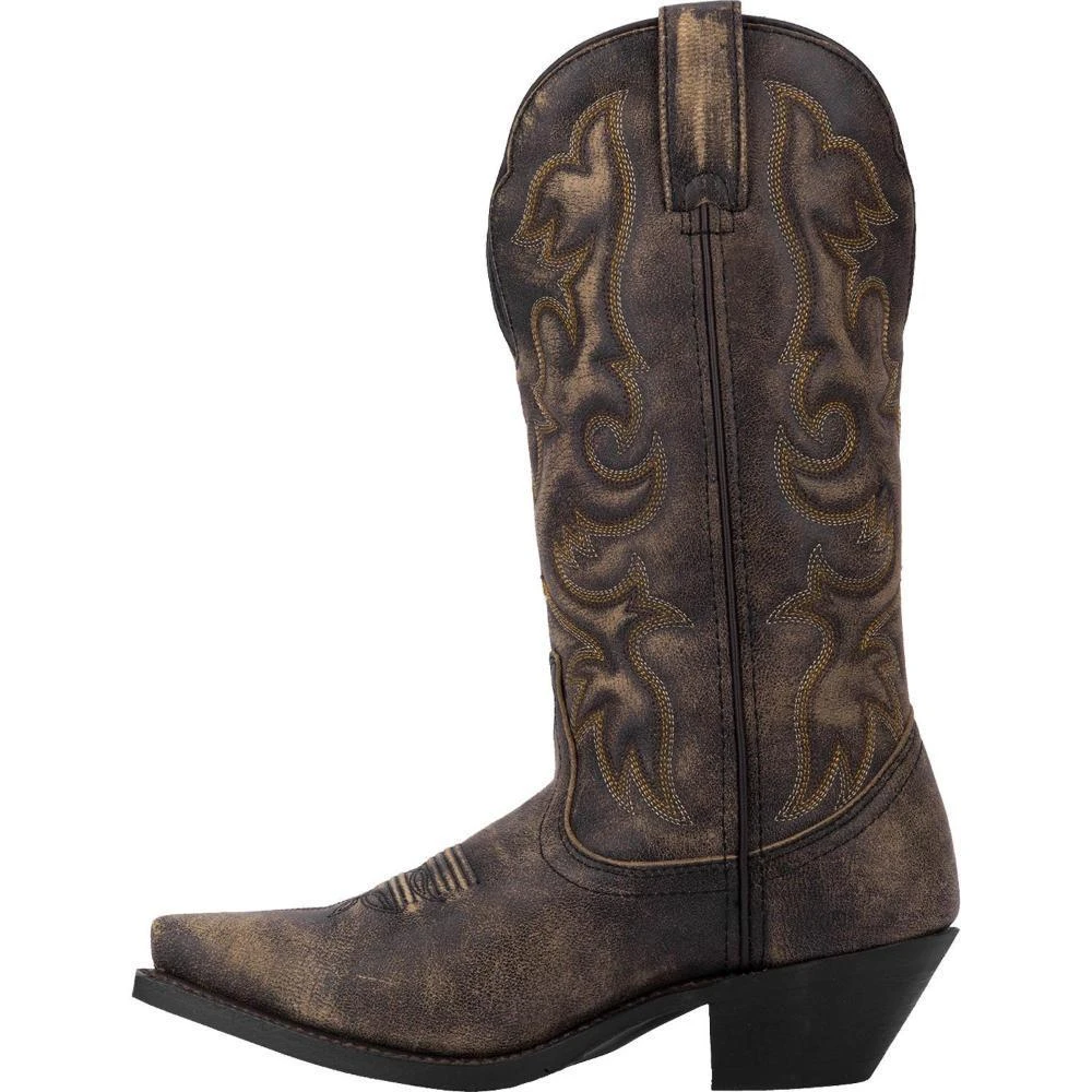 Laredo Ladies Access Black/Tan Goat Wide Calf Western Boot 51079 6 Laredo Ladies Access Black/Tan Goat Wide Calf Western Boot 51079 - Image 6