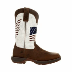 Durango® Ladies Rebel Brown & White Flag Embroidery Western Boots DRD0394 -Wildwest Boot Store 57 1dd37d8e e119 4047 89c4 e66572c0664c