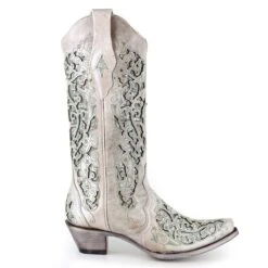 Corral Boots Corral Ladies Martina Green White Glitter Crystals Wedding Boots A3321 -Wildwest Boot Store 57 22043494 72b4 45bc 80ae 430f1596d0d4
