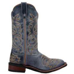 Laredo Ladies Ella Navy Embroidered Square Toe Western Boots 5676 -Wildwest Boot Store 57 6198b2ec 8d42 4f74 b416 7f9eaf458d03