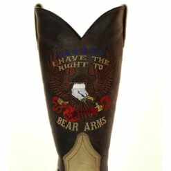 RockinLeather Men's 2nd Amendment Right To Bear Arms Brown Boots 1199 -Wildwest Boot Store 57 7b264768 d95b 4bc2 9291 0606e8908d1d