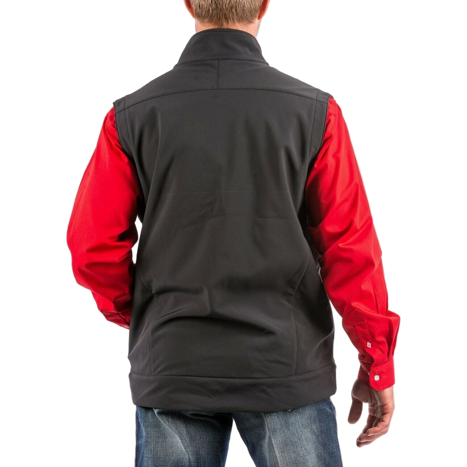 Cinch Men's Black Concealed Carry Solid Bonded Vest MWV1082001 3 Cinch Men's Black Concealed Carry Solid Bonded Vest MWV1082001 - Image 3