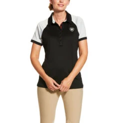 Ariat® Ladies Black Team 3.0 Polo Shirt 10030550