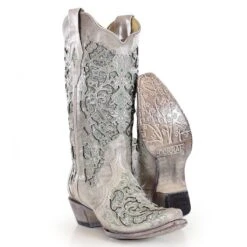 Corral Boots Corral Ladies Martina Green White Glitter Crystals Wedding Boots A3321 -Wildwest Boot Store 57 a9127a2b 0ff0 4f91 8b2a 0c5432b25d84