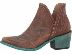 Circle G By Corral Ladies Cognac Brown & Turquoise Embroidery Booties Q0099 9 Circle G By Corral Ladies Cognac Brown & Turquoise Embroidery Booties Q0099 -Wildwest Boot Store 57 ada67b35 8e80 4f9e 9a76 f04f9c45692f