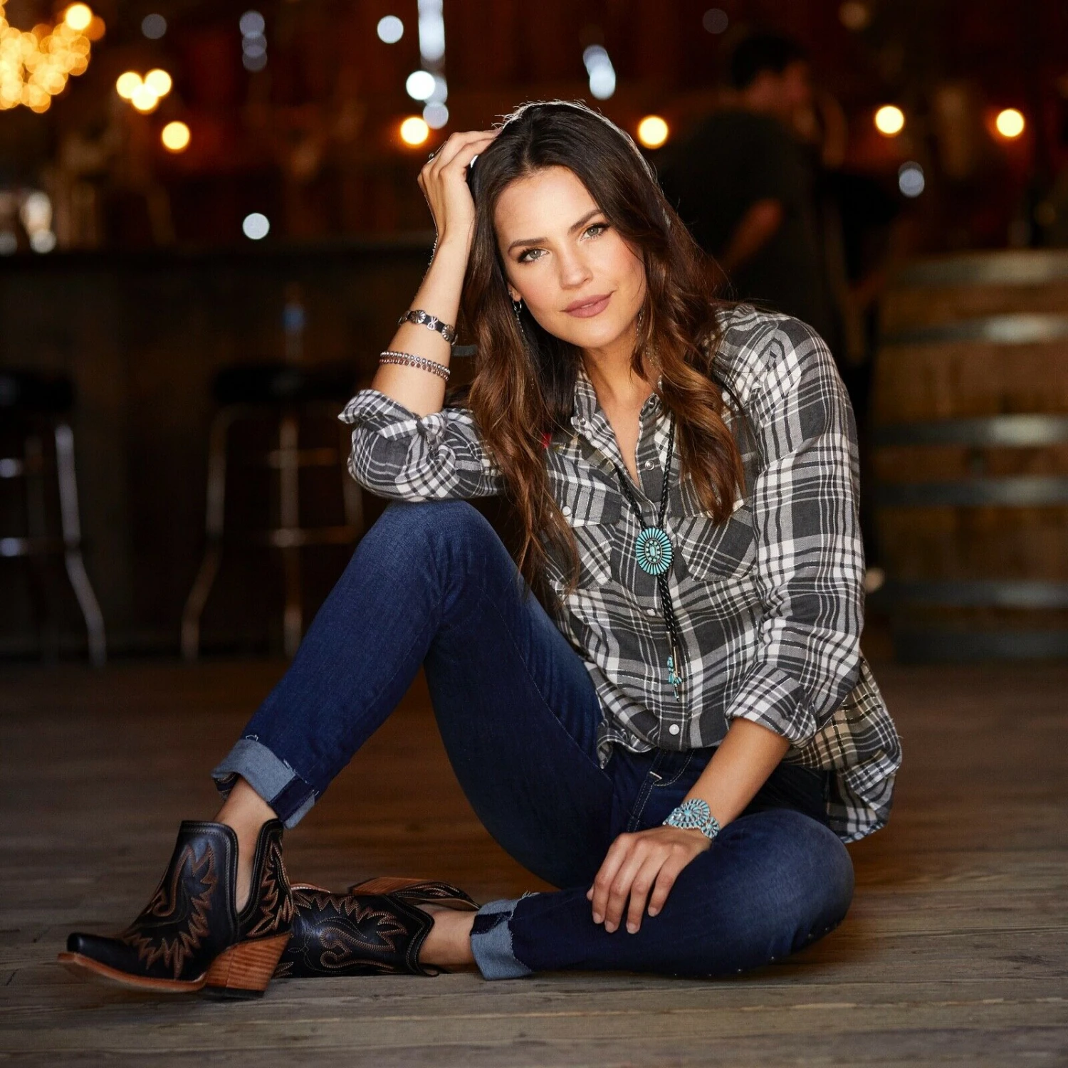 Ariat Ladies Dixon Brooklyn Black Western Ankle Boots 10029653 7 Ariat Ladies Dixon Brooklyn Black Western Ankle Boots 10029653 - Image 7