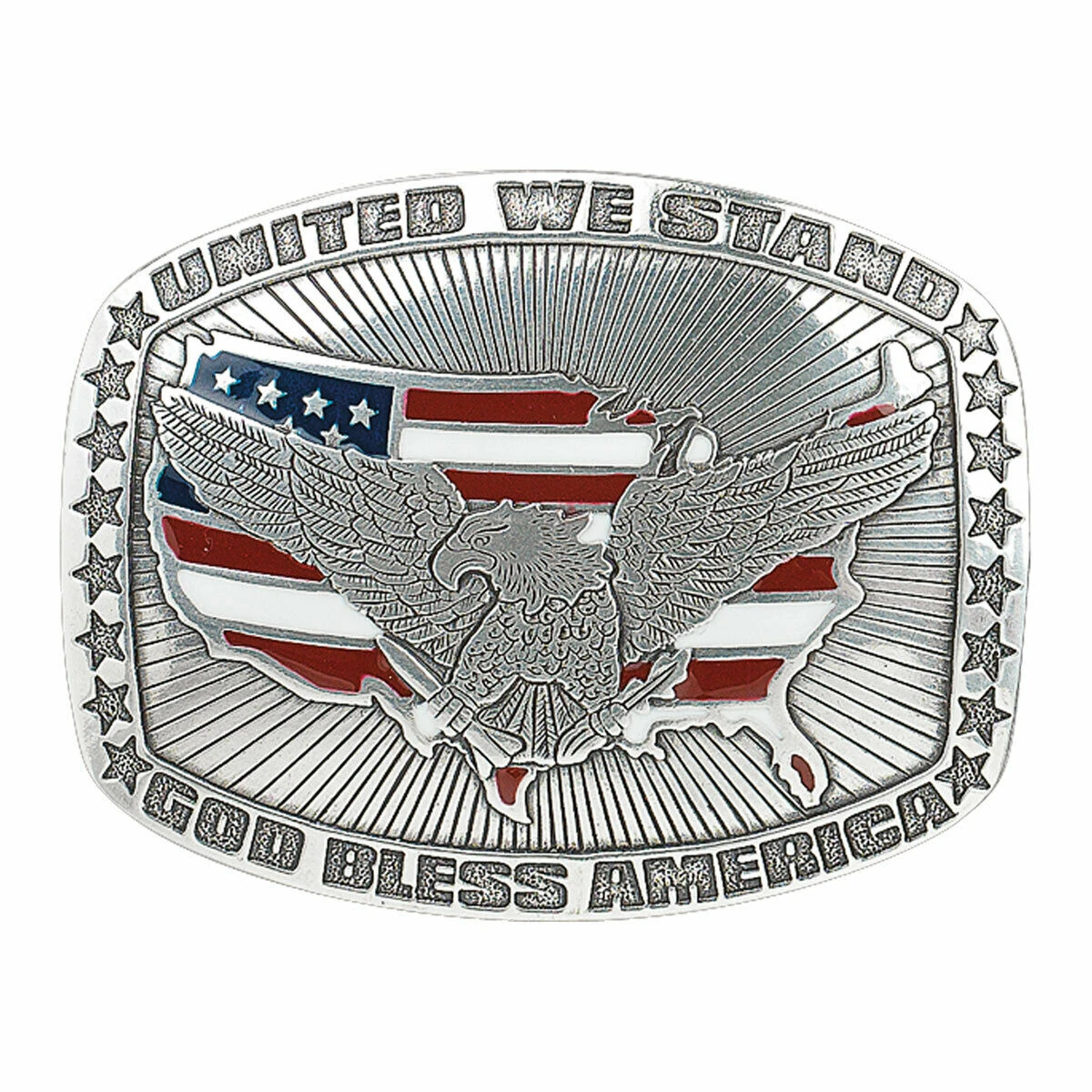 Nocona United We Stand USA With Eagle Belt Buckle 38006 1 Nocona United We Stand USA With Eagle Belt Buckle 38006