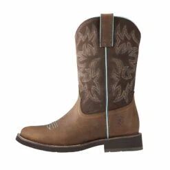 Ariat Ladies Delilah Round Toe Distressed Brown Boots 10021457 -Wildwest Boot Store 57 e75b37ca c73d 489f adf6 7828bc102d19