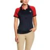Ariat® Ladies Navy Team 3.0 Short Sleeve Polo 10030552