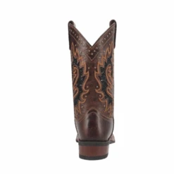 Laredo Ladies Lockhart Studded Brown Leather Boots 5944-BN97 -Wildwest Boot Store 5944 BN97d