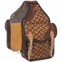 Tough 1 Basket Tooled Saddle Bag