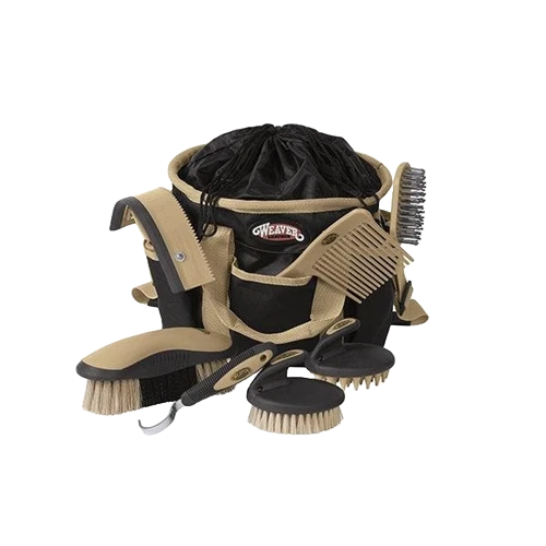 Weaver 7 Piece Grooming Kit Black/Tan 1 Weaver 7 Piece Grooming Kit Black/Tan