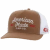 Hooey Men's AMCC 5-Panel Tan & White Trucker Hat 9761T-TNWH
